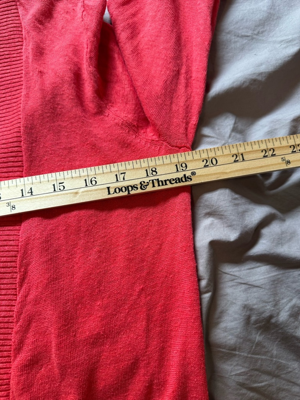 Tommy Bahama Lea Open Cardigan Women Small Coral Pink Linen Summer Lightweight - Picture 5 of 7